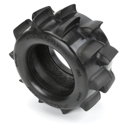 Pro-Line Sand Paw HP Belted 2.8" Pre-Mounted Truck Tires (Black) (Medium)