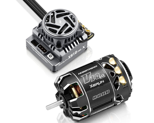Hobbywing XR10 Pro G3X Stock Spec Sensored Brushless ESC/V10 G4R Motor 13.5T