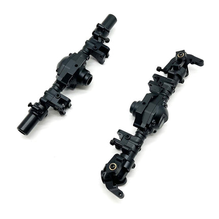 Racers Edge Black Aluminum Axle Housing Set Front & Rear CEN Ford F-250