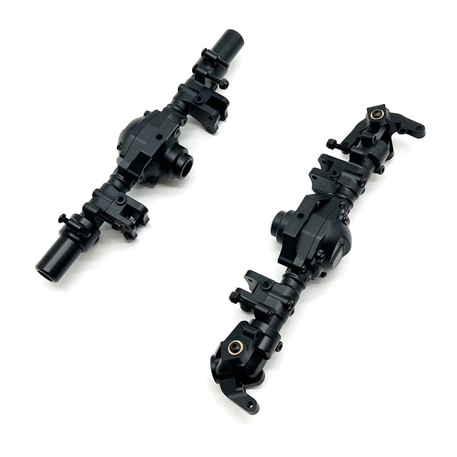 Racers Edge Black Aluminum Axle Housing Set Front & Rear CEN Ford F-250