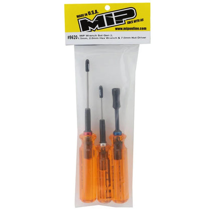 MIP Gen 2 Metric Wrench Set (1.5mm, 2.0mm Hex & 7.0mm Nut Driver) MIP9620