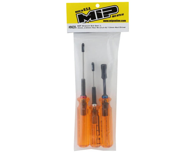 MIP Gen 2 Metric Wrench Set (1.5mm, 2.0mm Hex & 7.0mm Nut Driver) MIP9620