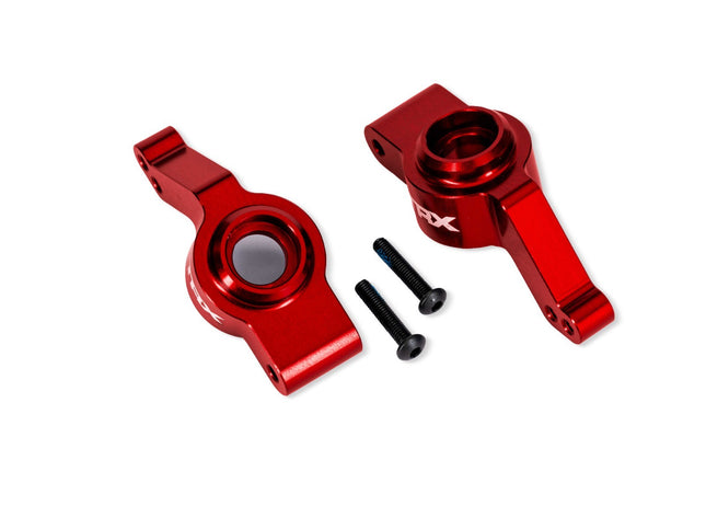 Traxxas 9065-RED Aluminum Gray Stub Axle Carriers (L&R) TRA9065RED