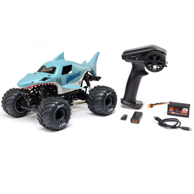 Losi 1/18 Mini LMT Megalodon 2S 4X4 RTR Brushed Monster Truck w/ Battery/Charger