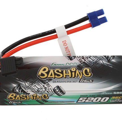 Gens Ace 2S G-Tech Smart "Bashing" LiPo Battery 35C (7.4V/5200mAh) w/EC3