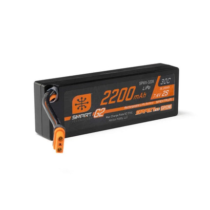 Spektrum RC 2S Smart G2 30C SmartFit LiPo Battery Pack (7.4V/2200mAh) w/IC2