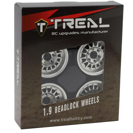 Treal Hobby Type N 1.9" Multi-Spoke Beadlock Wheels (Silver)