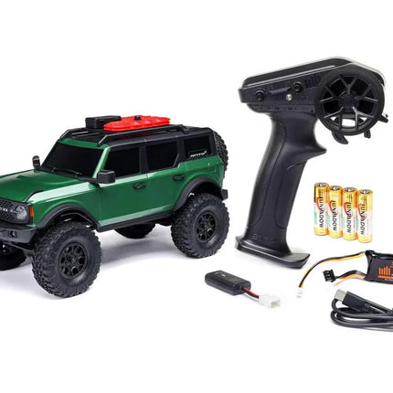 Axial SCX24 Ford Bronco 4X4 RTR Brushed Rock Crawler Battery/Charger Green