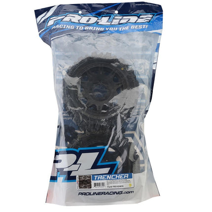 Pro-Line Trencher 5.7" Pre-Mounted Tires w/Raid Wheel (Black) w/24mm Hex