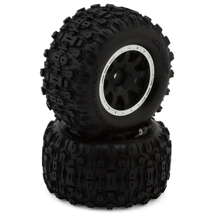 Traxxas Mini Maxx Sledgehammer Front Pre-Mounted Tires Black (2) TRA10771STBLK