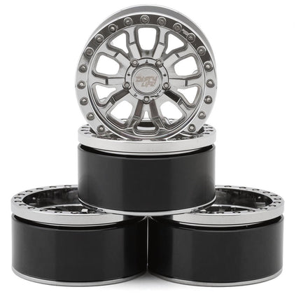 RC4WD Dirty Life 1.9” DT-1 Aluminum Beadlock Crawler Wheels (Chrome) RC4ZW0059
