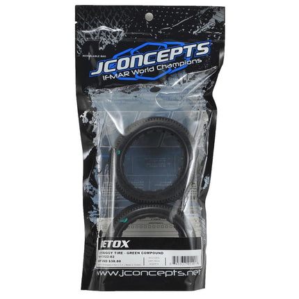 JConcepts 3122-02 Detox 1/8 Buggy Tires (2) (Green) JCO312202
