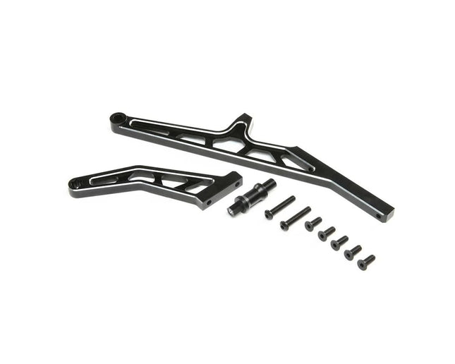 Losi DBXL-E 2.0 Aluminum Rear Chassis Brace Set (Black) LOS351015 New!!