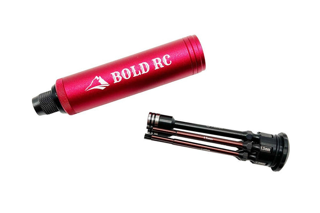 Bold RC Trail 1/4 Pocket Driver 5 Tip Set & Aluminum Handle BOL10610