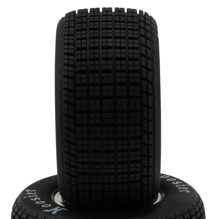 Losi 22S Sprint Rear Pre-Mounted Hoosier Tires (Chrome) (2) (Soft) LOS-2442