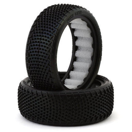 JConcepts Fuzz Bite Wide 2.2" 2WD Front Buggy Carpet Tires (2) (Purple) 4061-011