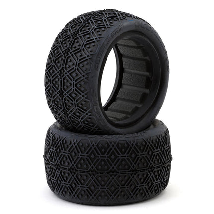 JConcepts 4140-02 Double Bar 2.2" Rear Buggy Off-Road Tires (Green) JCO414002