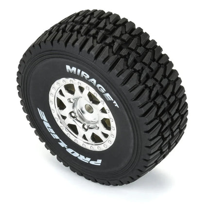 Pro-Line Mojave Grom Mirage TT Pre-Mounted Tires (Silver) (Medium) w/12mm Hex