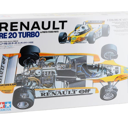 Tamiya 1/12 Renault RE-20 Turbo Model Kit w/Photo Etched Parts TAM12033