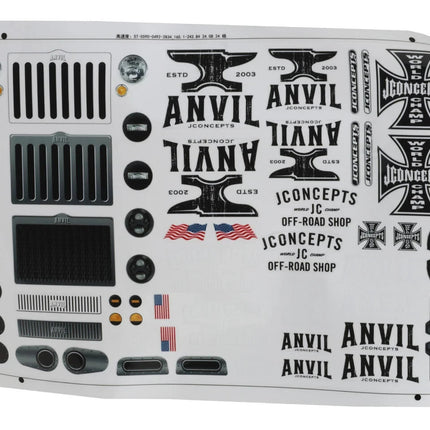 JConcepts Anvil 1/10 Rock Crawler Pre-Trimmed Body (12.3") (Cab Only) (Clear)