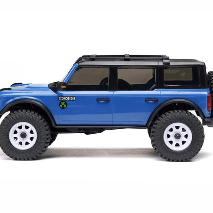 Axial SCX30 Ford Bronco 1/30 4WD RTR Scale Mini Crawler Blue AXI2048T1