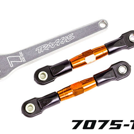 Traxxas 2443T Camber Links Rear Tubes Orange-anodized New!!