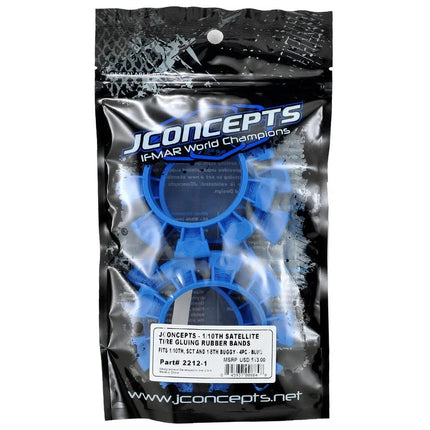 JConcepts 2212-1 "Satellite" Tire Glue Bands (Blue) JCO22121