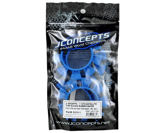 JConcepts 2212-1 "Satellite" Tire Glue Bands (Blue) JCO22121