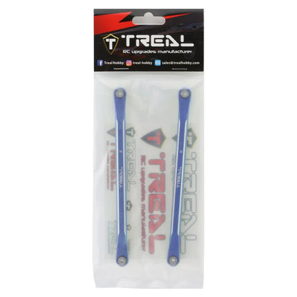 Treal Hobby Aluminum Rear Suspension Camber Links for Traxxas Sledge (Blue) (2)