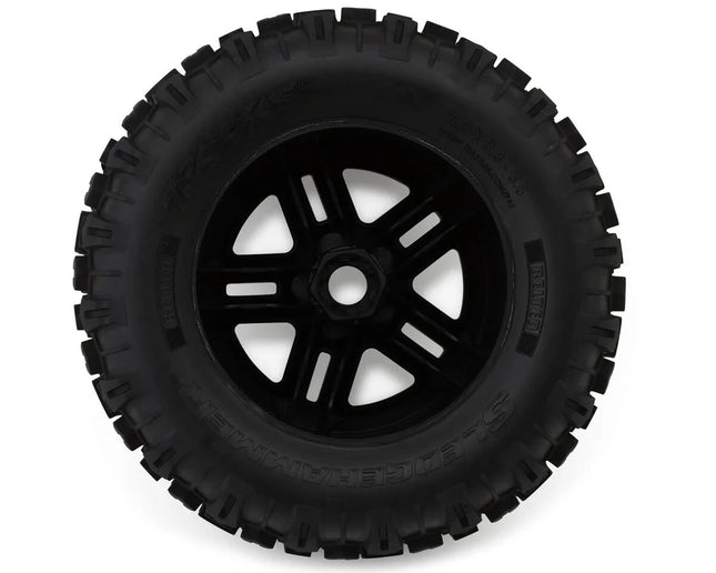 Traxxas Sledgehammer Belted 3.8" Pre-Mounted Monster Truck Tires Black TRA9573
