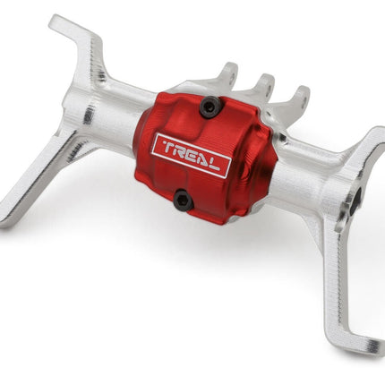 Treal Hobby Redcat Ascent-18 7075 Aluminum Front Axle Housing Silver w/C-Hubs