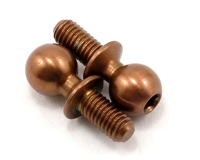 Team Associated Factory Team 6mm Heavy Duty Ti-Nitride Ballstud Set (2) ASC91118