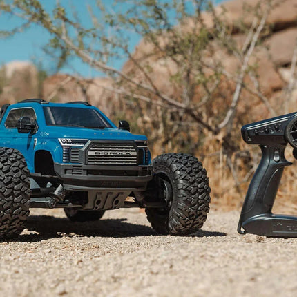 Arrma Big Rock 4X4 V4 223S DSC 1/10 RTR Brushless 4WD Monster Truck Blue w/SLT3