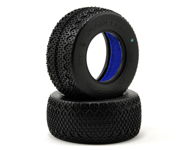 JConcepts 3061-02 3D's Short Course Tires (2) (Green) JCO306102