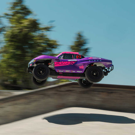 Arrma 1/10 FURY 223S BLX Brushless 2WD Short Course Truck RTR with DSC, Purple