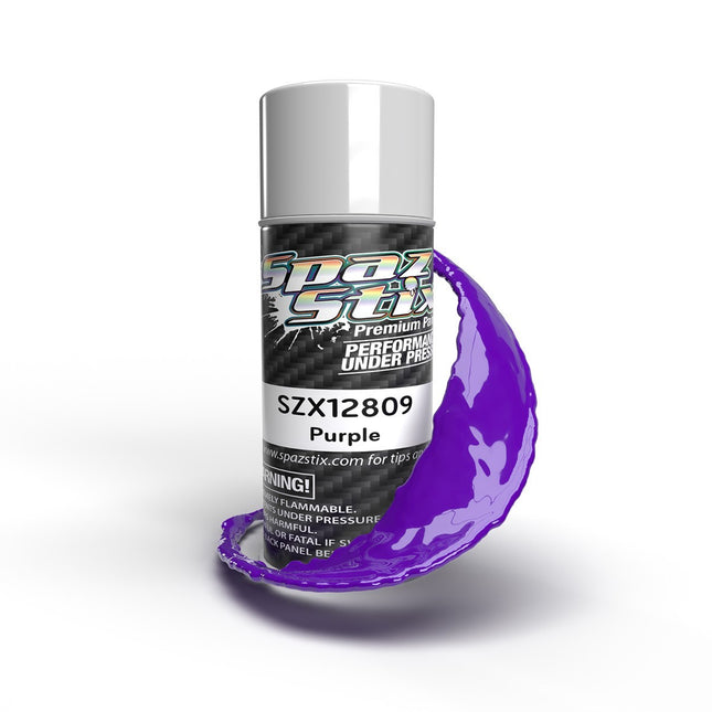 Spaz Stix Solid Purple Aerosol Paint, 3.5oz Can SZX12809