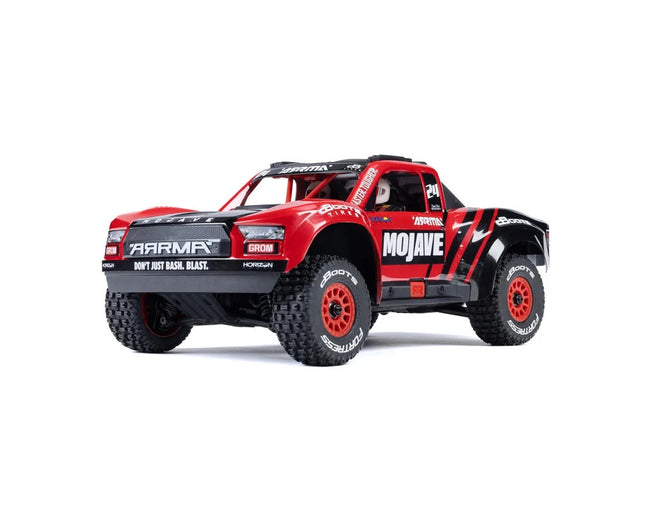 Arrma Mojave Grom MEGA 4WD 380 Brushed 1/18 Electric Desert Truck RTR Red/Black