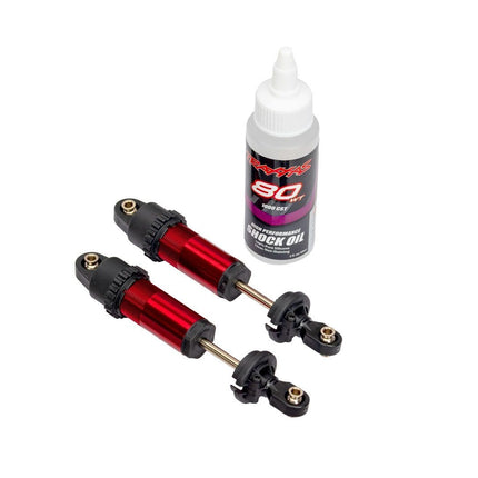 Traxxas 10961-RED Red Aluminum GT-Maxx Front Shocks (2) TRA10961RED