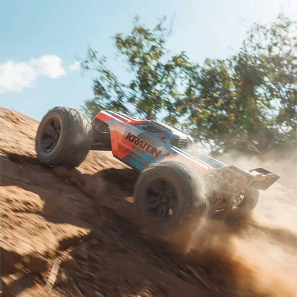 ARRMA 1/8 KRATON 6S 4X4 RTR Brushless Speed Truck, Blue/Orange ARA8608V6T1