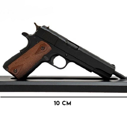 GoatGuns 1/2.5 Scale Die Cast 1911 Model Pistol, Black