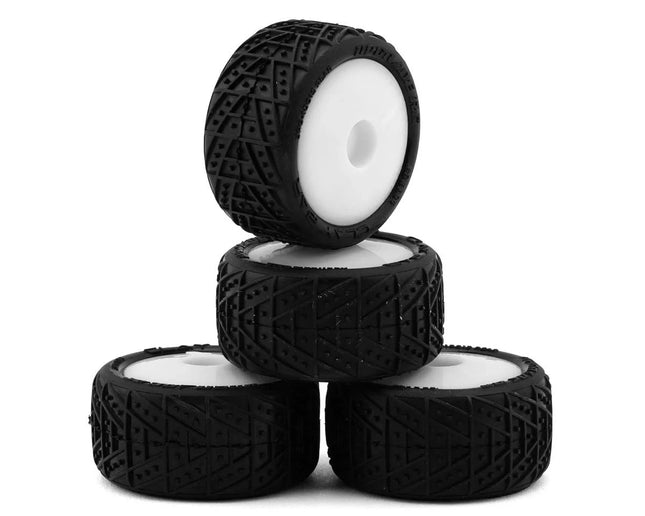 UpGrade RC Clay Bar Pre-Mounted Clay Tires for Losi Micro-T (White) (4)
