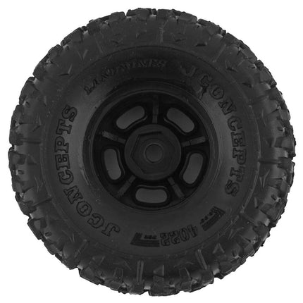 JConcepts Landmines 1.0" Pre-Mounted Tires w/Glide 5 Wheels Gold Comp