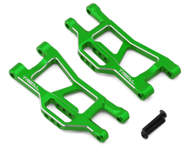Treal Hobby Aluminum Front Lower Suspension Arm Set Traxxas Mini Maxx Green