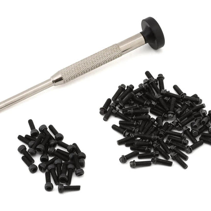 Treal Hobby Type D 1.9" 12-Spoke Beadlock Wheels (Silver/Black)