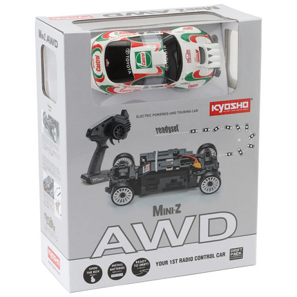 Kyosho MA-020 AWD Mini-Z ReadySet w/Celica GT-Four RC No.7 WRC 1993 Body 32649JK