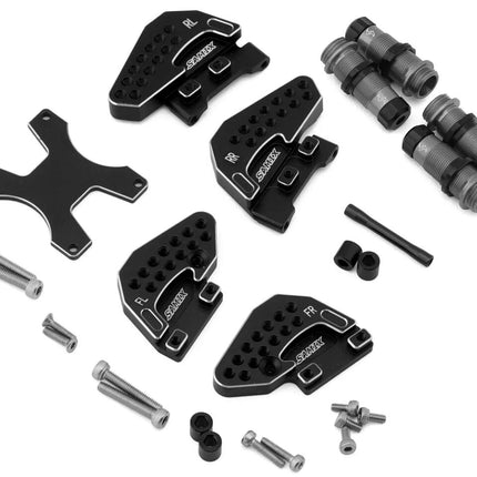 Samix Aluminum Shock Bodies & Mounts for Traxxas TRX-4M (Black)