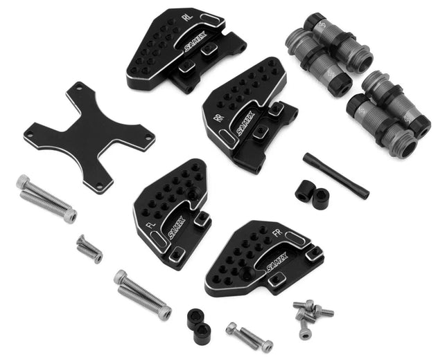 Samix Aluminum Shock Bodies & Mounts for Traxxas TRX-4M (Black)
