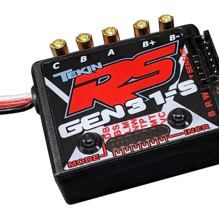 Tekin RS Gen3 BL 1S 1/12 Sensored Brushless/Brushed ESC (Black Edition) TT1162