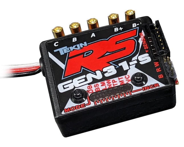 Tekin RS Gen3 BL 1S 1/12 Sensored Brushless/Brushed ESC (Black Edition) TT1162