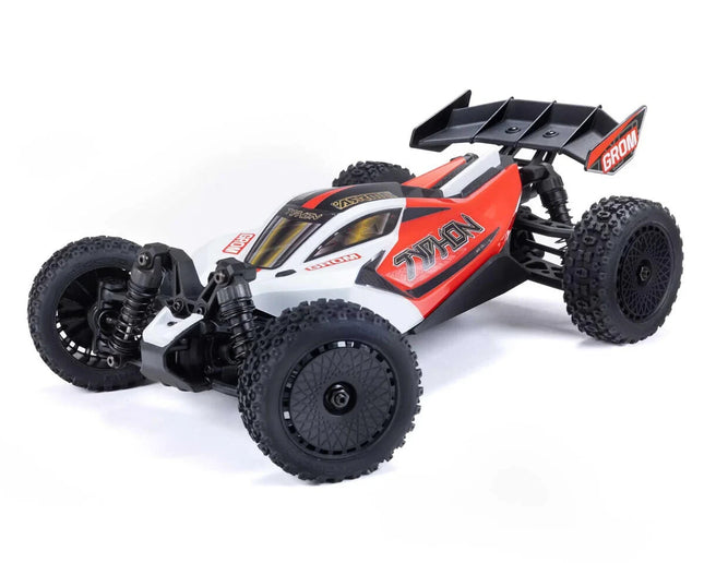 Arrma Typhon Grom MEGA 4WD 380 Brushed 1/18 Buggy RTR Red/White ARA2106T2